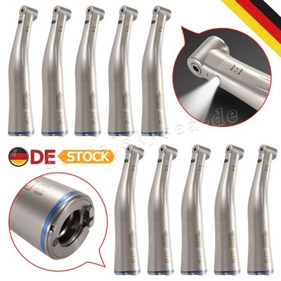 Dental Winkelstück mit Licht Rot 1:1 Contra Angle Handpiece Blue Ring Mit CE