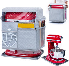 Stand Mixer Cover with Detachable Appliance Sliders Base Compatible with Kitchen