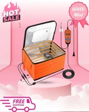 Proofing Box with Heater, Temp-Controlled Collapsible Proofer for Bread & Pizza