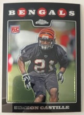 2008 Topps Chrome Rookie #TC269 Simeon Castille Bengals NFL Football Card. rookie card picture