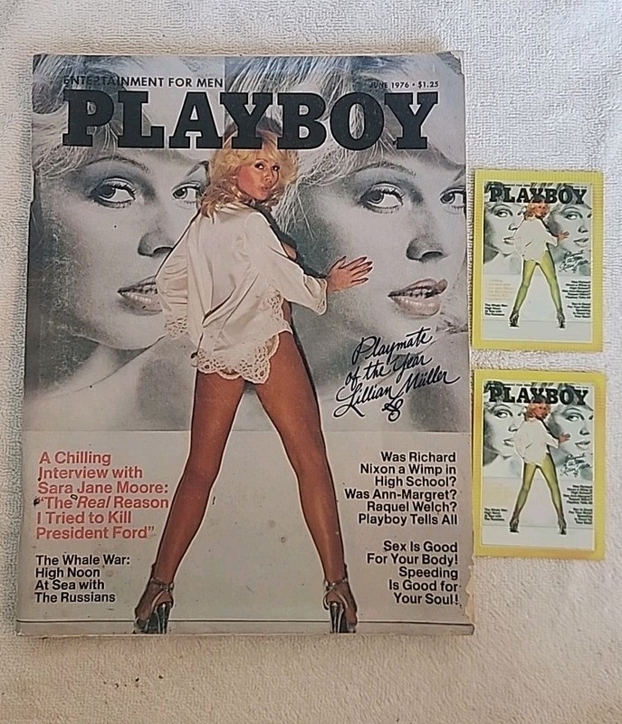 PLAYBOY Magazine June 1976 - Sara Jane Moore  Lillian Muller  CHROMIUM CARD 