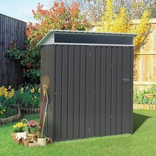 5 X 3 X 6 FT Outdoor Metal Tool Storage Shed Clearance Garden Steel Shed