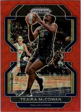 2022 Panini Prizm WNBA Prizms Ruby Wave #46 Teaira McCowan - BSK