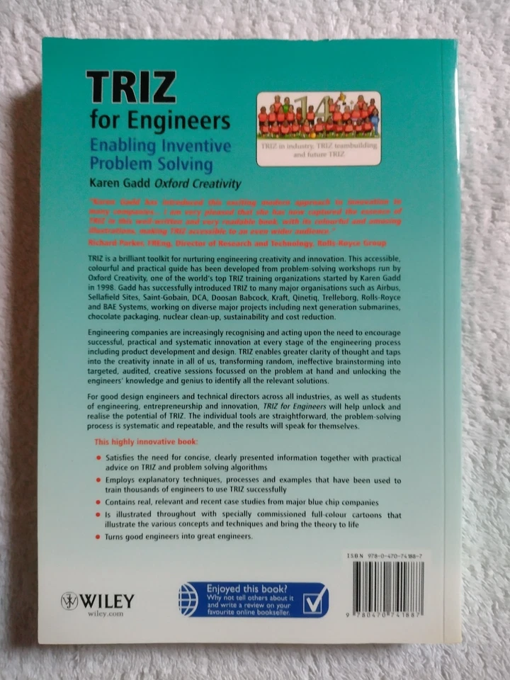 TRIZ for Engineers: Enabling Inventive Problem Solving - Karen Gadd - New - Image 2 of 3
