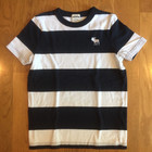 Lot of 3 ABERCROMBIE KIDS Boys L Tee Shirt Stripe T-shirt Moose Logo 100% Cotton — photo 6