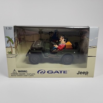 Laurel & Hardy in Jeep Adventures 1:32 Scale Diecast 2001 GATE Gateway Global