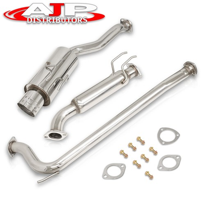 #ad GODSNOW JDM 4quot; Muffler Tip 65mm Catback Exhaust For 2006 2011 Honda Civic SI 4DR $238.00