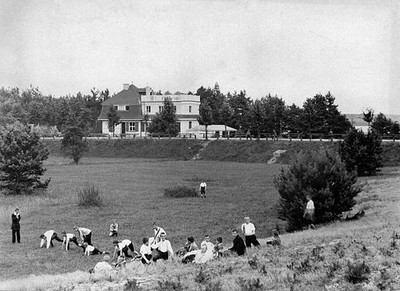 Germany Wandlitz country hostel at Wandlitzsee 1915 Historic Old Photo