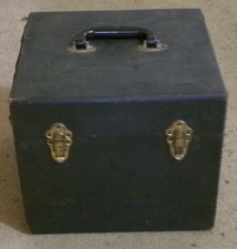 Large Vinyl Covered Wooden Storage Box 10 1/2" with Handle