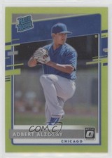 2020 Panini Donruss Optic Retail Lime Green Prizm Adbert Alzolay Rookie RC 07rd