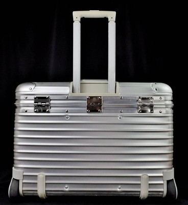 Rimowa Topas Pilot Trolley 46L Silver 2-wheels Carry Case Suitcase