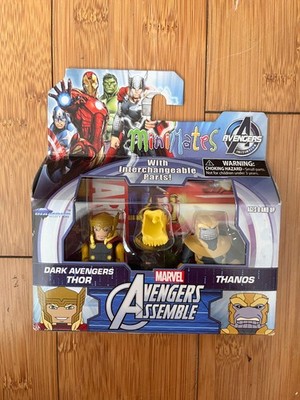Marvel Minimates Avengers Assemble Serie Dark Thor & Thanos Spielzeugfigur Set