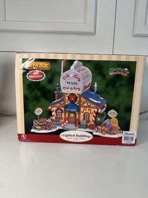 Lemax Santa Claus Post Office Christmas Village Lit Santas Wonderland Box