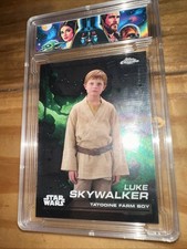 2025 Topps Chrome Star Wars LUKE SKYWALKER Skywalker Blue Refractor /70