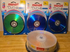 Maxell Blank Media Lot DVD-R CD-R Music CD-R 30 Discs New Sealed