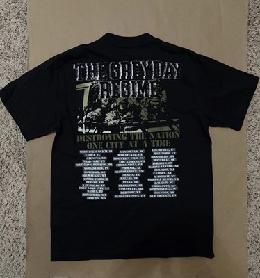 UICIDEBOYS Official Grey Day 2025 Tour Date/City Back T-Shirt Sz
