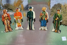 RARE MARX SOLDIERS OF FORTUNE LOT OF 5 TARGET ARMY FIGURES CIRCA 1930-40  7 