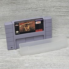 Indiana Jones Greatest Adventures Super Nintendo SNES Game Cart Tested Working