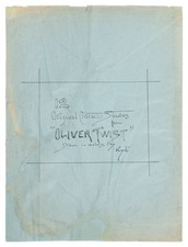 Charles Dickens / Twelve original character studies from Oliver Twist Signed