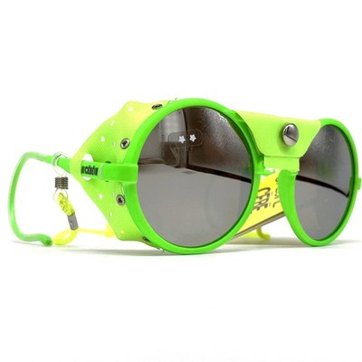 Vintage CEBE 1963 GLACIER sunglasses - France 1990's - Green - Mirrored - Rare
