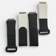 Black / White Hybrid Rubber Strap For Richard Mille RM67 Delivery - FedEx to USA