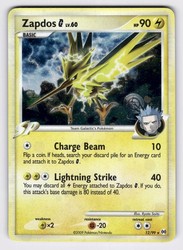 Zapdos G 12/99 Platinum: Arceus Holo Rare