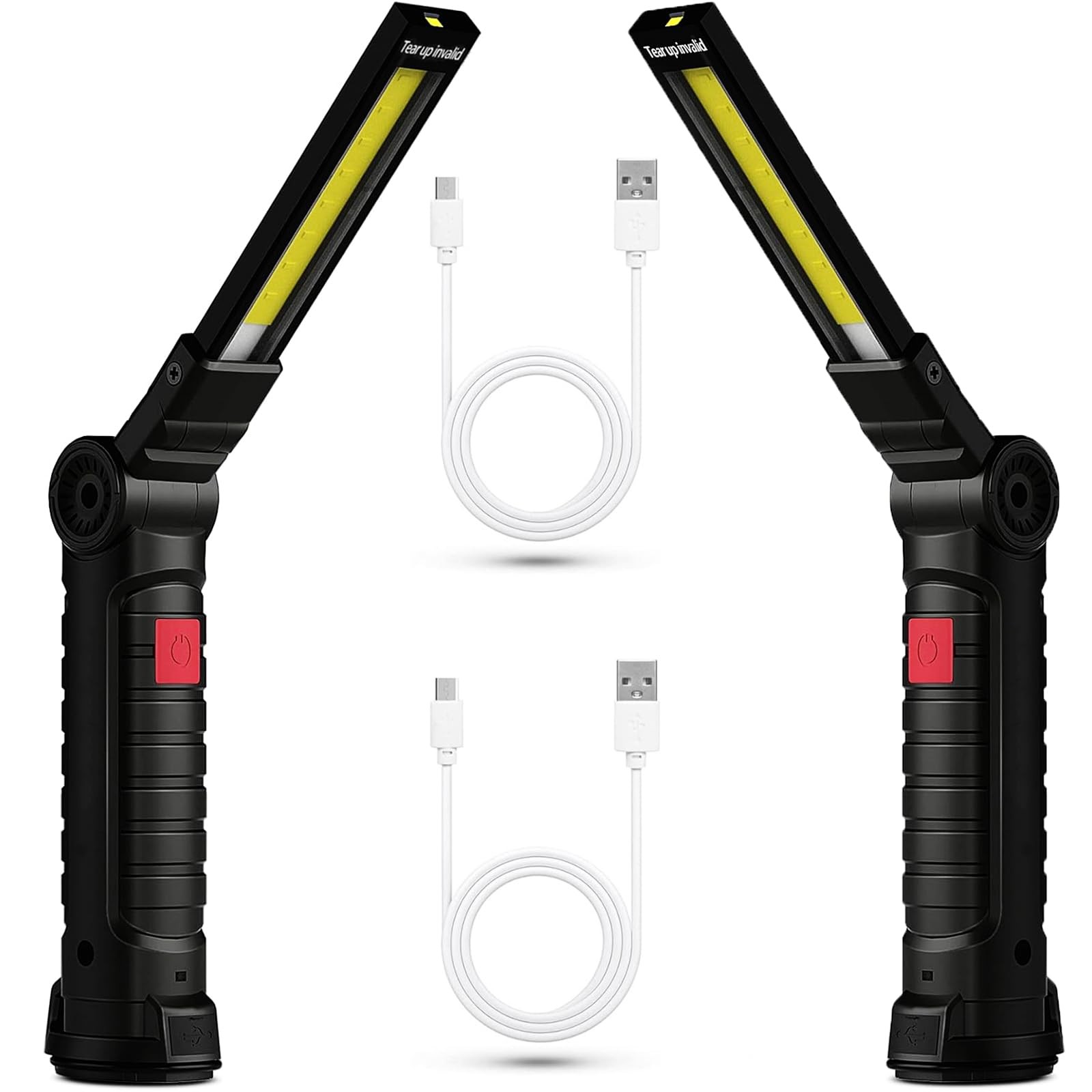 Lampe de travail LED rechargeable COB pour éclairer le moteur lors de vos pannes