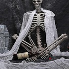 16in Halloween Skeleton Oversized Poseable Human Full Life Size Party Decor Prop