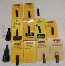 14PC CAL-VAN TOOLS 3/8"×1/2"-5/16" BIT HOLDER WITH BITS USA 🇺🇸