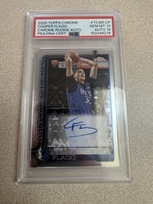 2025-26 Topps Chrome COOPER FLAGG Auto Rookie PSA 10 Auto 10 ~ Low Gem Rate!!!