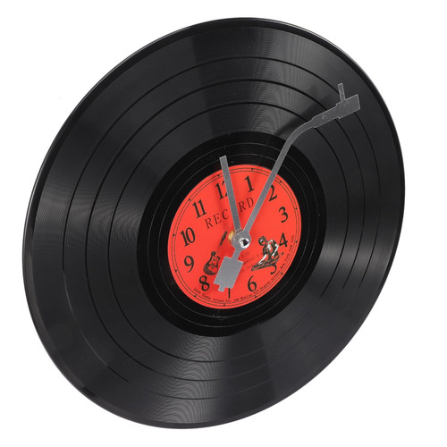 LIFKOME Vinyl Record Wall Clock Silent Wall Clock Kitchen Wall Clock Music De...