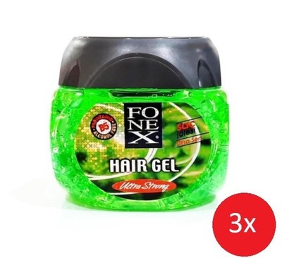 ( 10,90  / 1L ) 3 x Fonex Haargel ultra strong je 700ml