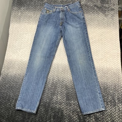 Cinch Black Label Jeans Mens 34x36 Blue Straight Leg Rigid Denim W34 L36''