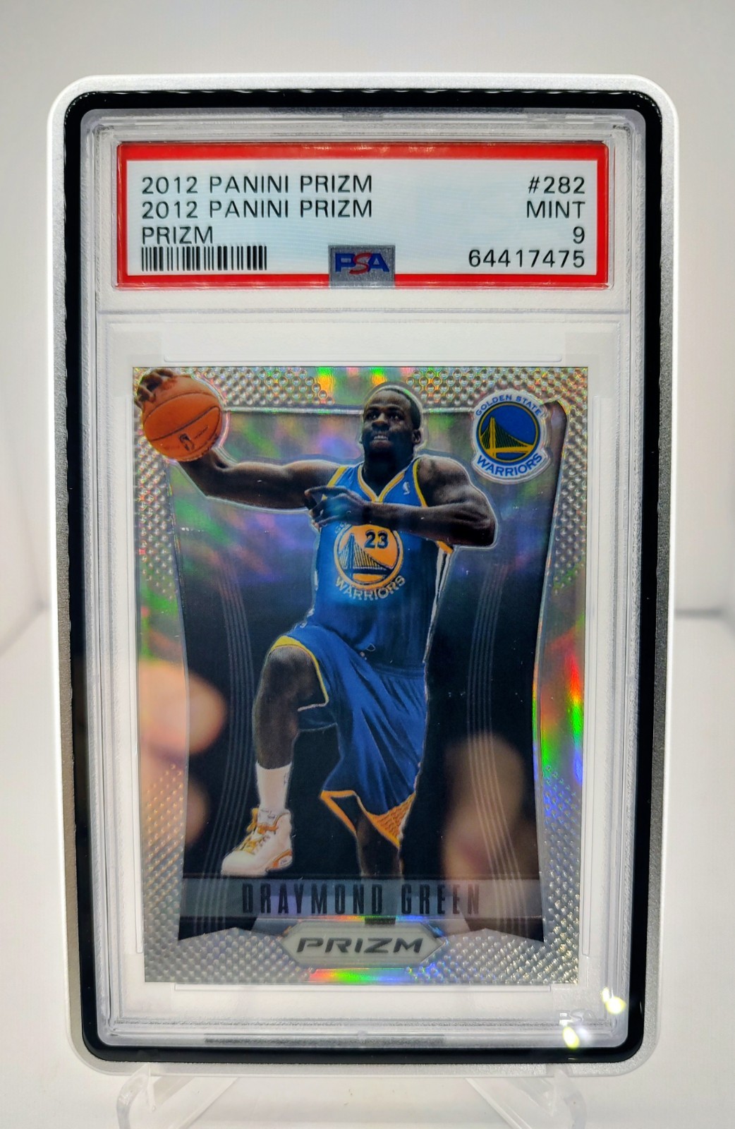 2012-13 PANINI PRIZM PRIZMS DRAYMOND GREEN #282 ROOKIE RC SILVER PRIZMS PSA 9
