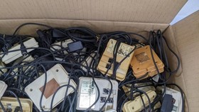 Nintendo Famicom RF Switch RF Cable AV Cable Lot of 154 Untested Bulk