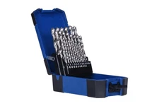 37280, 25 PC HSS Brad Point Drill Bit Set, Wood Boring Tools, Precision Cutting