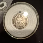 1854 Seated Liberty Silver Half Dime Arrows US Coin Circulated Uncertified