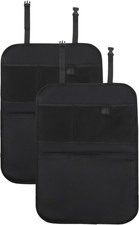 Back Seat Cover for Kids Extra Large - 2 Pack with Multi Pocket Storage Organize