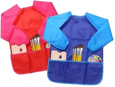 Biinggo LL-0641 Tabliers Art Enfant à Manches Longues 3 Poches, Lot de 2