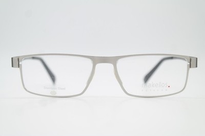 Flawless MES004 201 Silver Square Eyeglass Frame New
