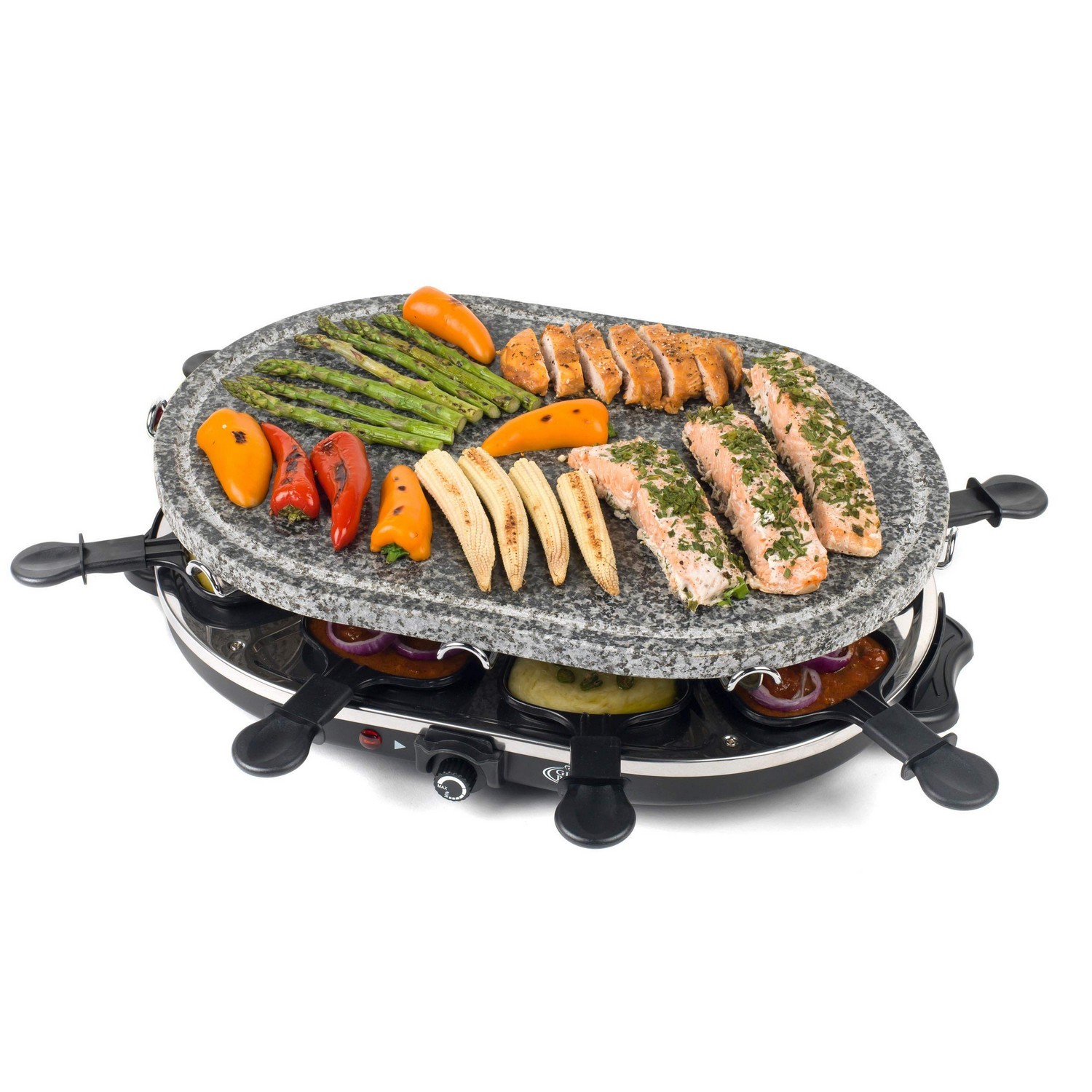 Giles & Posner Electric 8-Piece Stone Raclette Grill Non-Stick | Brand New Boxed - Image 4