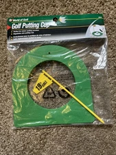 World of Golf JEF Proffesional Regulation Size Golf Putting Cup + Flag Made USA