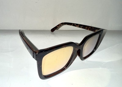Quay Australia Square Tortoise Polarized Lenses Sunglasses