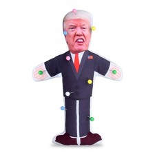 7.9 inch Donald Trump Voodoo Doll Pin Holder -0.24 Round inch, Beige