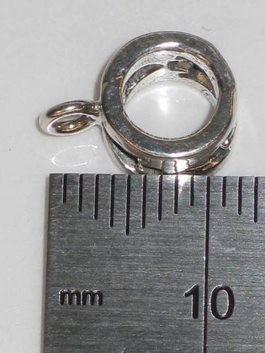 Bead sterling silver charm spacer Converter .925 x 1 Converters spacers - Picture 3 of 4