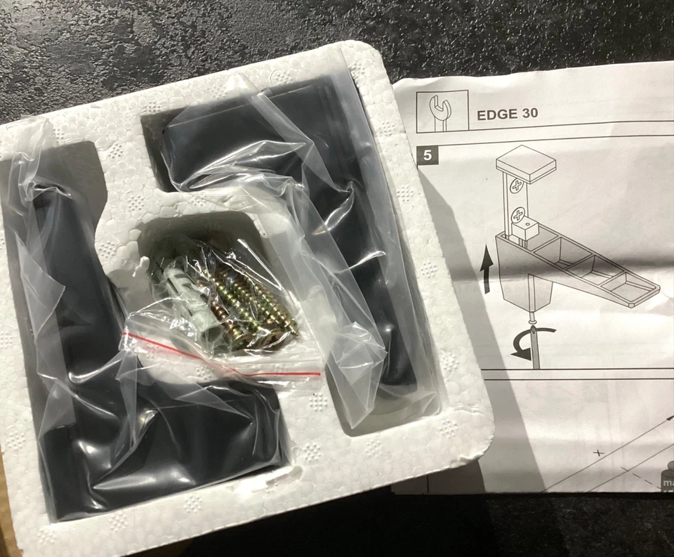 NOLTE Regalboden- Tablar- Klemmbodenträger Wandhalter EDGE  1 Set (3 vorhanden) - Bild 2 von 4