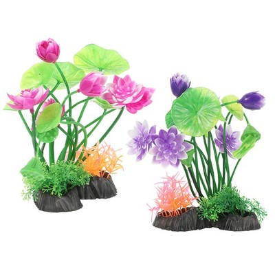 2 Pcs Kunststoffpflanzen Für Aquarien Künstliche Aquariumpflanzen