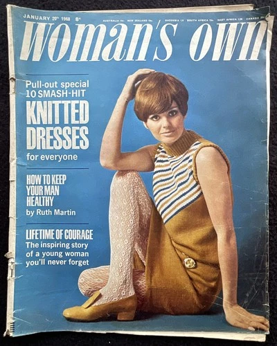 WOMAN’S OWN - 1968 Magazine, Jan 20, Fiction, Fashion, Food, 60 pages, England