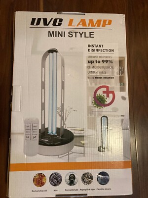 UVC Lamp Mini Style Instant Disinfection - Black
