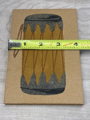 Original Navajo Native American Sand Art Painting INDIAN DRUM by Wilson Price Sr - Picture 9 of 10